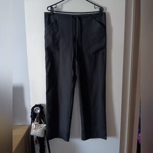 ALEXIA VON BECK Black Lightweight Wool Drawstring Pants S